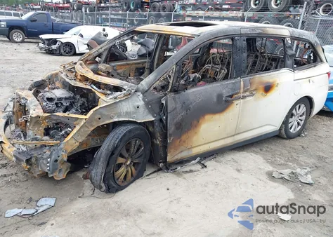 2017 Honda Odyssey Ex-L z USA, uszkodzony, nr VIN 5FNRL5H67HB004712